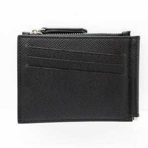 新品同様 メゾンマルジェラ SA1UI0018 レザー ブラック 黒 マネークリップ コインケース 2つ折り財布 財布 1163【中古】Maison Margiela