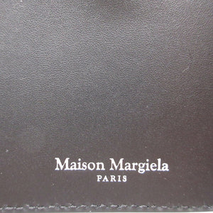 新品同様 メゾンマルジェラ SA1UI0018 レザー ブラック 黒 マネークリップ コインケース 2つ折り財布 財布 1163【中古】Maison Margiela
