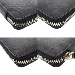 未使用 プラダ サフィアーノレザー ネイビー ペンケース 筆箱 ペン付き 紺 1170 【中古】 PRADA