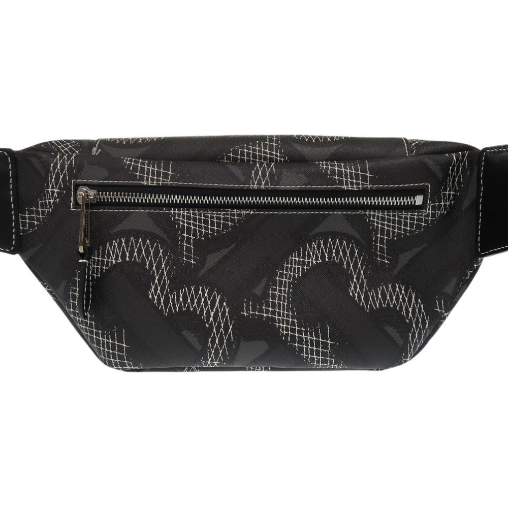 新品同様 バーバリー TBモノグラム PVC ブラック ボディバッグ 1205【中古】BURBERRY