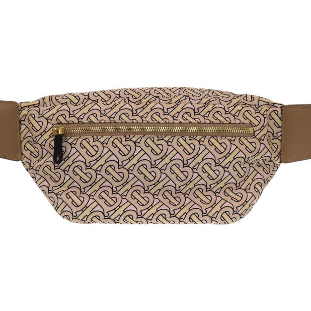 美品 バーバリー TBモノグラム ロゴ ナイロン ベージュ ボディバッグ 1206【中古】BURBERRY