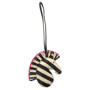 美品 エルメス ジージーサバンナ アニューミロ クレ ローズメキシコ ブラック Z刻印(2021年製) バッグチャーム 1209 【中古】 HERMES