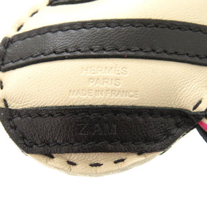 美品 エルメス ジージーサバンナ アニューミロ クレ ローズメキシコ ブラック Z刻印(2021年製) バッグチャーム 1209 【中古】 HERMES