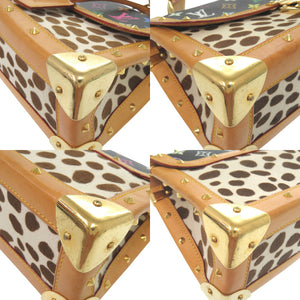 ルイヴィトン モノグラムマルチカラー サック ダルメシアン ハラコ M92825 ショルダーバッグ ノワール 黒 LV 1234-1【中古】 LOUIS VUITTON マルチ