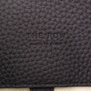 未使用 ザ ロウ マルゴー12 レザー ネイビー 2WAY ハンドバッグ 紺 1295 【中古】 THE ROW