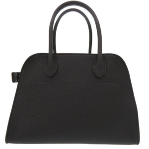 未使用 ザ ロウ ソフトマルゴー10 レザー ブラック 黒色 トートバッグ 1296【中古】THE ROW