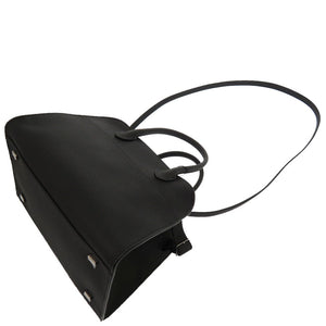 未使用 ザ ロウ ソフトマルゴー10 レザー ブラック 黒色 トートバッグ 1296【中古】THE ROW