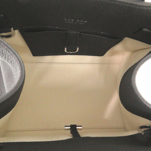 未使用 ザ ロウ ソフトマルゴー10 レザー ブラック 黒色 トートバッグ 1296【中古】THE ROW