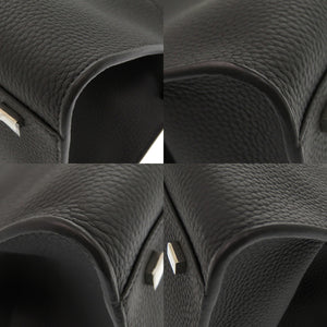 未使用 ザ ロウ ソフトマルゴー10 レザー ブラック 黒色 トートバッグ 1296【中古】THE ROW