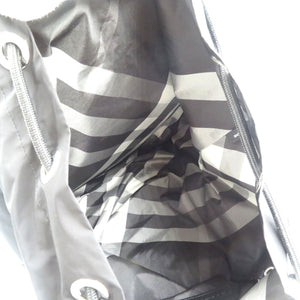 美品 バーバリー ノバチェック ナイロン レザー シルバー金具 ブラック リュック バックパック 1331【中古】BURBERRY