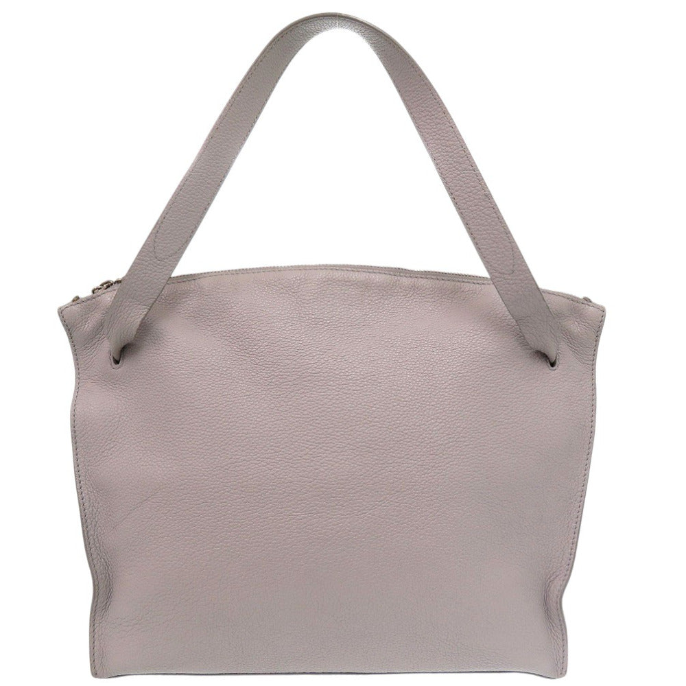 ジルサンダー ヒルバッグ Hill ワンショルダーバッグ トートバッグ ハンドバッグ レザー ライトグレー 1338【中古】JIL SANDER