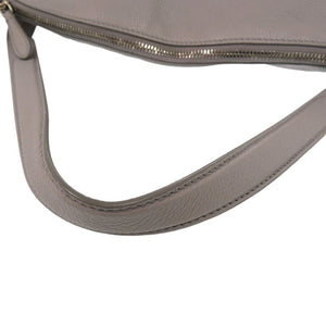 ジルサンダー ヒルバッグ Hill ワンショルダーバッグ トートバッグ ハンドバッグ レザー ライトグレー 1338【中古】JIL SANDER