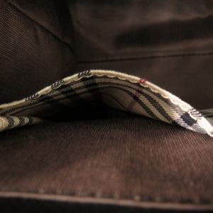 美品 バーバリー ノバチェック レザー ブラック ハンドバッグ 1341【中古】BURBERRY