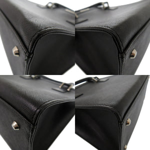 美品 バーバリー ノバチェック レザー ブラック ハンドバッグ 1341【中古】BURBERRY