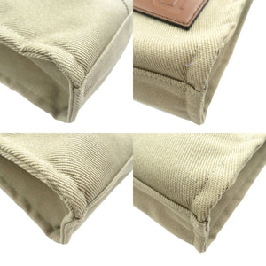 美品 バリー ドライサリア キャンバス レザー ゴールド金具 サンドベージュ トートバッグ 1348【中古】BALLY