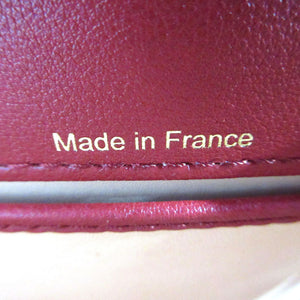 新品同様 デルヴォー マダム ミニ ショルダーバッグ レザー ワインレッド 赤 1368【中古】DELVAUX