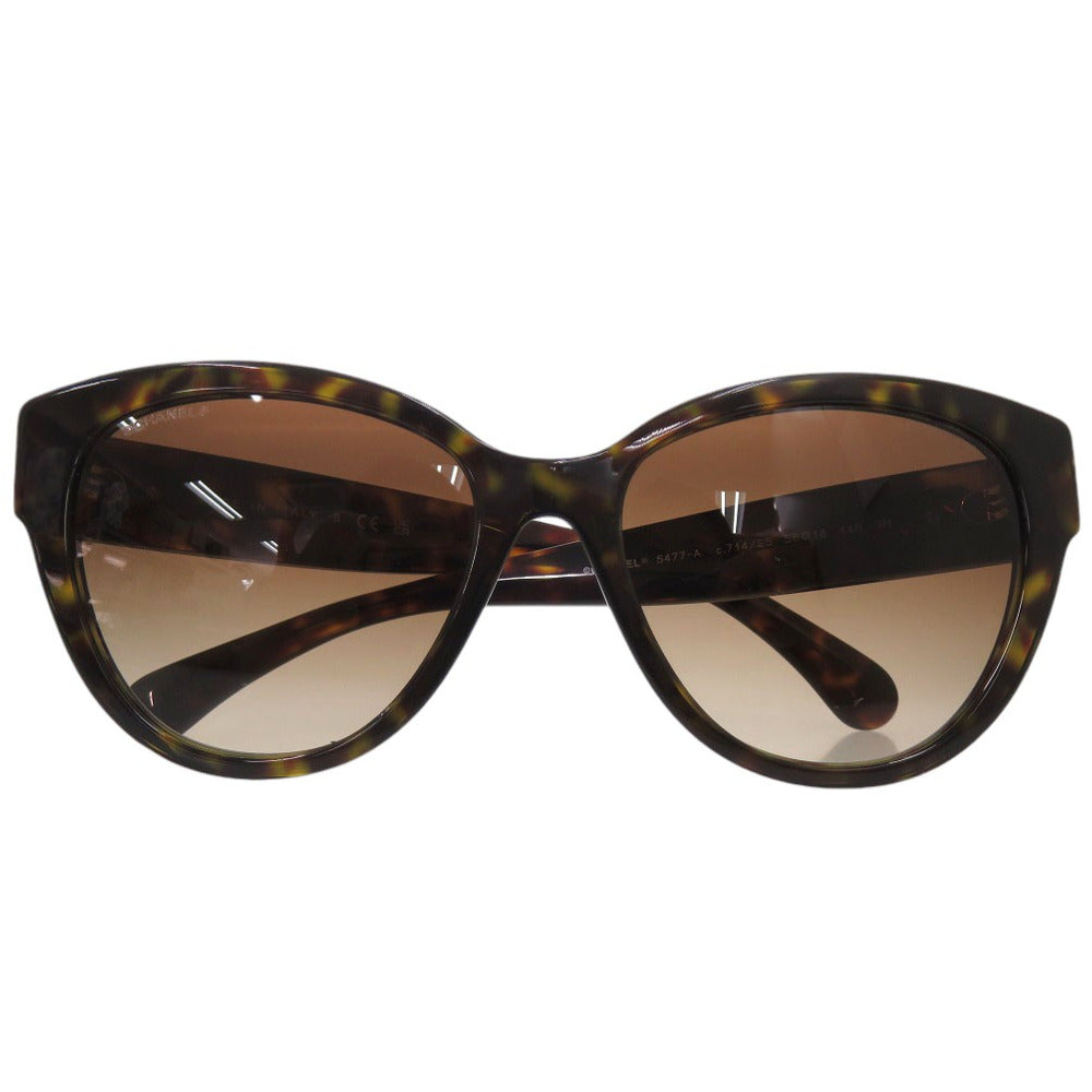 シャネル バタフライ シェイプ ココマーク 5477-A c.714/S5 サングラス プラスチック ブラウン 1394【中古】CHANEL