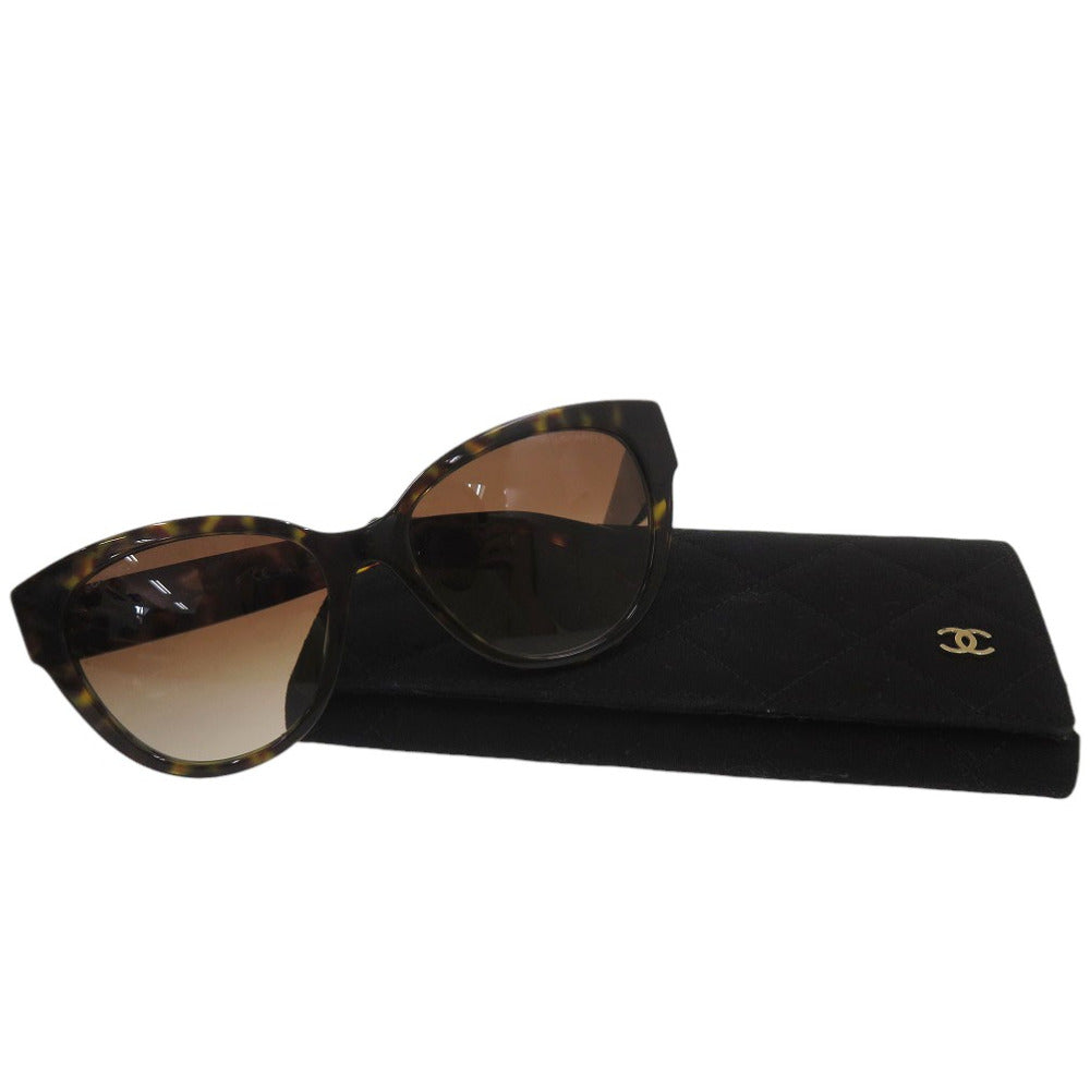 シャネル バタフライ シェイプ ココマーク 5477-A c.714/S5 サングラス プラスチック ブラウン 1394【中古】CHANEL