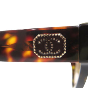 シャネル バタフライ シェイプ ココマーク 5477-A c.714/S5  サングラス プラスチック ブラウン 1394【中古】CHANEL