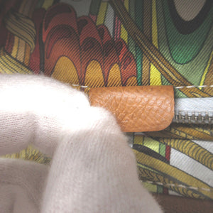 新品同様 エルメス アザップ コンパクト シルクイン U刻印(2022年製) ヴォーエプソン シルク ゴールド コインケース 財布 1402【中古】HERMES