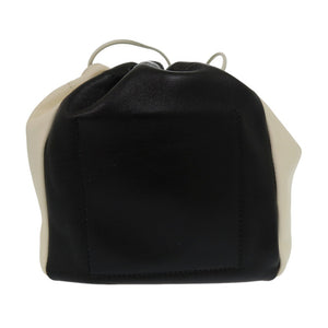 美品 ジルサンダー ドローストリング 巾着 J08WG0010 レザー ブラック ショルダーバッグ 1416【中古】JIL SANDER