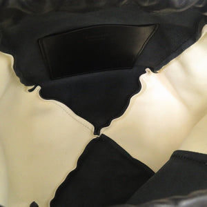 美品 ジルサンダー ドローストリング 巾着 J08WG0010 レザー ブラック ショルダーバッグ 1416【中古】JIL SANDER