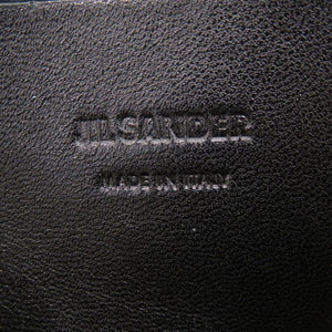 美品 ジルサンダー ドローストリング 巾着 J08WG0010 レザー ブラック ショルダーバッグ 1416【中古】JIL SANDER