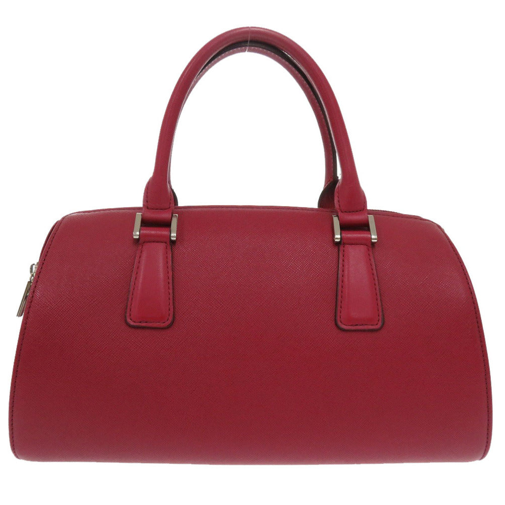 美品 バーバリー ノバチェック レザー レッド ハンドバッグ 1444【中古】BURBERRY