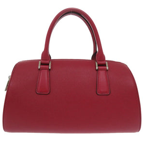 美品 バーバリー ノバチェック レザー レッド ハンドバッグ 1444【中古】BURBERRY