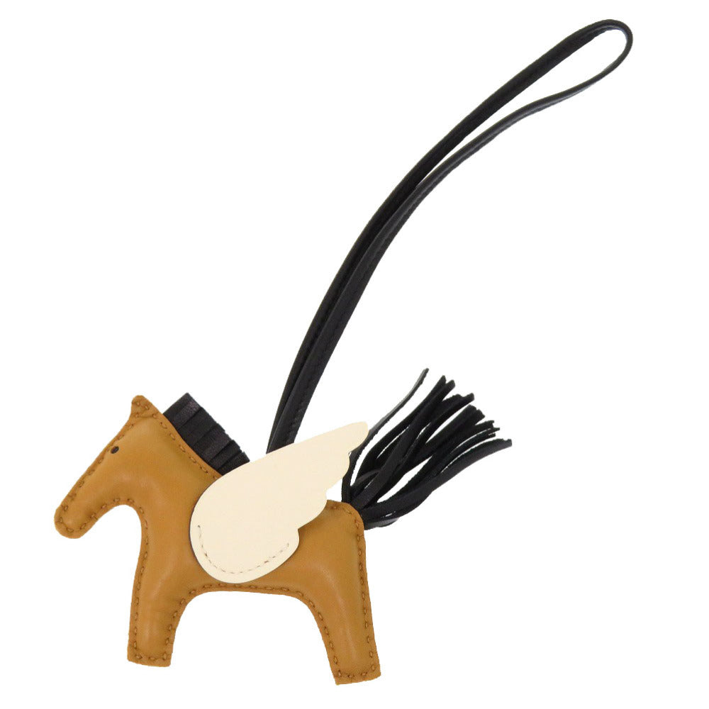 美品 エルメス ロデオペガサスPM アニューミロ セサミ ナタ ブラック Z刻印(2021年製) バッグチャーム 1451 【中古】 HERMES