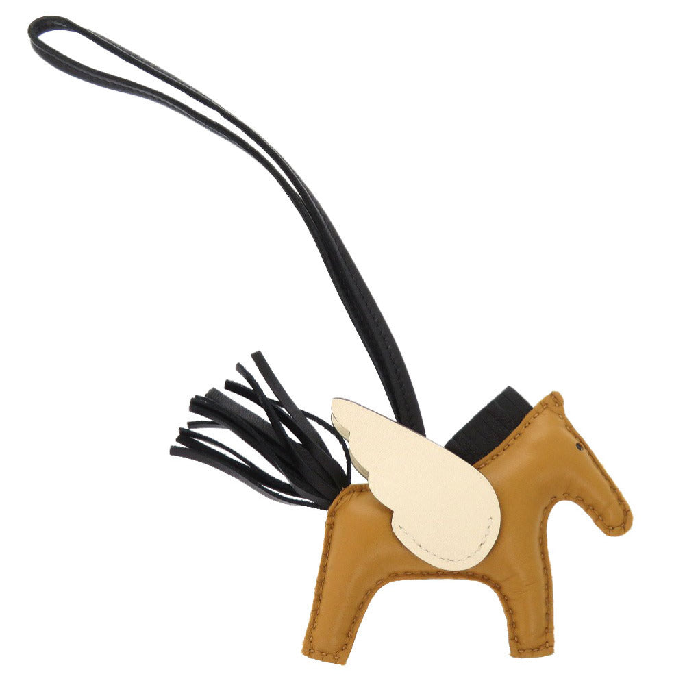 美品 エルメス ロデオペガサスPM アニューミロ セサミ ナタ ブラック Z刻印(2021年製) バッグチャーム 1451 【中古】 HERMES