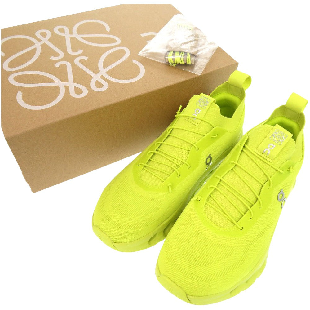 新品同様 ロエベ On Cloudtilt アナグラムロゴスニーカー  27.5cm M929282X15 ポリエステル ネオンイエロー 1460【中古】LOEWE