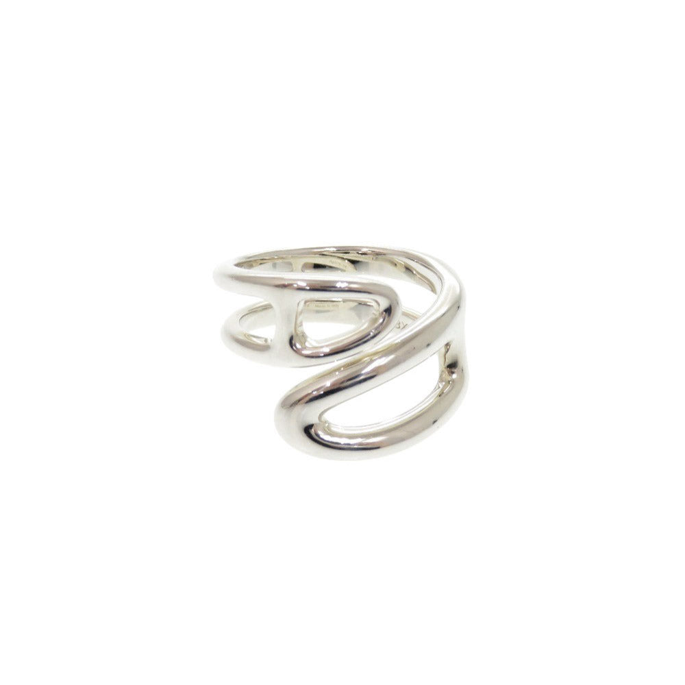 美品 エルメス シェーヌダンクル ツイスト シルバー925 サイズ54(#約14号) リング 指輪 1462【中古】HERMES