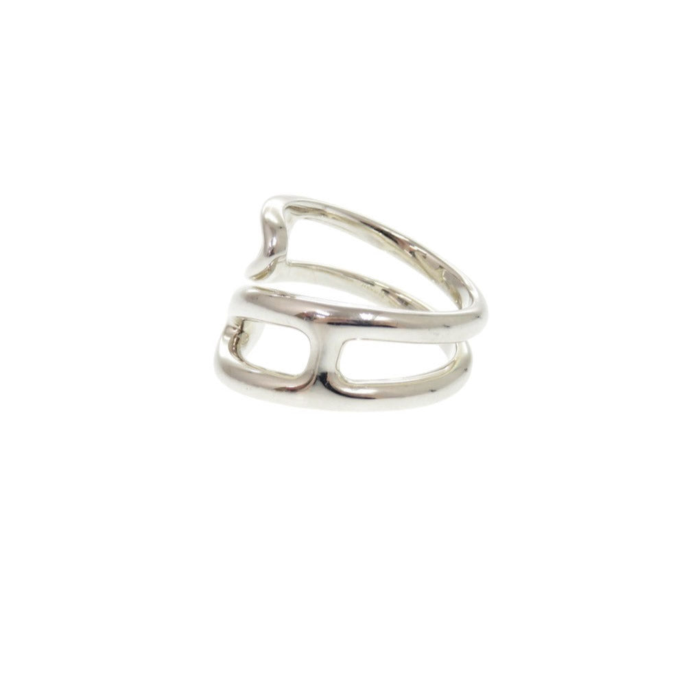 美品 エルメス シェーヌダンクル ツイスト シルバー925 サイズ54(#約14号) リング 指輪 1462【中古】HERMES