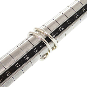 美品 エルメス シェーヌダンクル ツイスト シルバー925 サイズ54(#約14号) リング 指輪 1462【中古】HERMES
