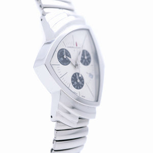 美品 ハミルトン ベンチュラ クロノ H24432151/H244320 クオーツ 腕時計 SS ベージュ 1471【中古】HAMILTON メンズ