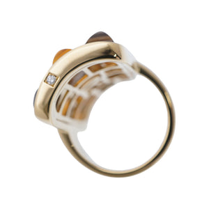 ロドニーレイナ K18YG カラーストーン リング 指輪 イエローゴールド 11号 ゴールド 1486【中古】ジュエリー