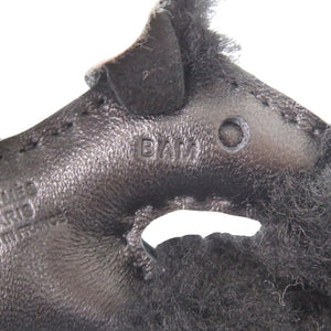 新品同様 エルメス バディ アニューミロ/ムートン ソーブラック B刻印(2023年製) バッグチャーム 黒 1495【中古】HERMES