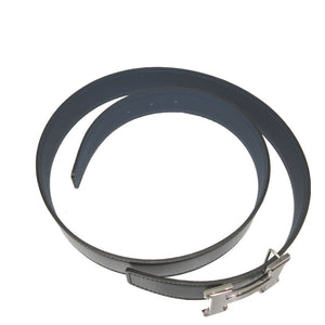 未使用 エルメス コンスタンス H バックル U刻印(2022年製) 90 トリヨンクレマンス ボックスカーフ ブラック 黒 ネイビー 紺 ベルト 1589【中古】HERMES