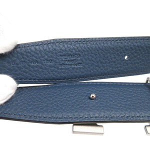 未使用 エルメス コンスタンス H バックル U刻印(2022年製) 90 トリヨンクレマンス ボックスカーフ ブラック 黒 ネイビー 紺 ベルト 1589【中古】HERMES