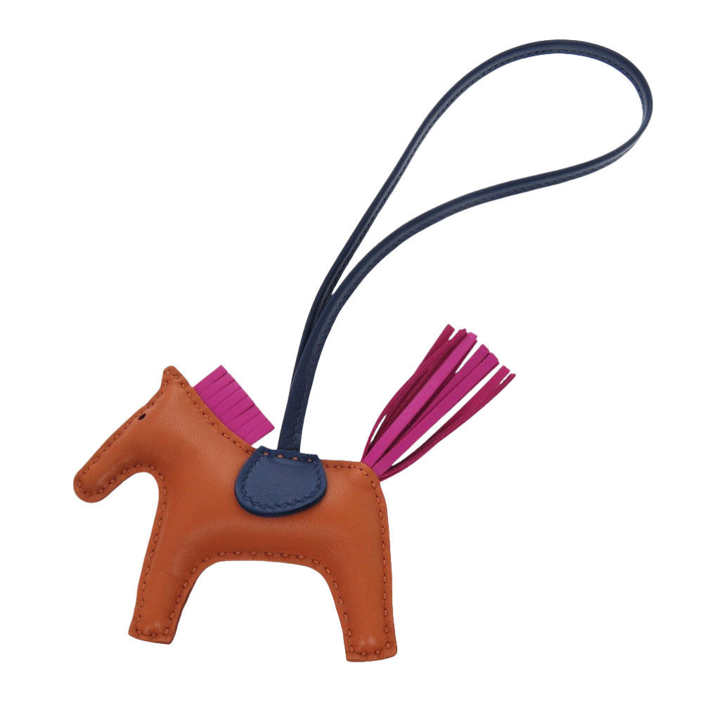 未使用 エルメス ロデオPM パンデピス ローズパープル ブルードマルト アニョーミロ Z刻印(2021年製) バッグチャーム 1590 【中古】 HERMES