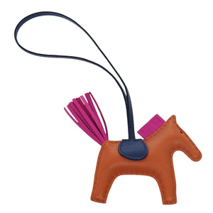 未使用 エルメス ロデオPM パンデピス ローズパープル ブルードマルト アニョーミロ Z刻印(2021年製) バッグチャーム 1590 【中古】 HERMES