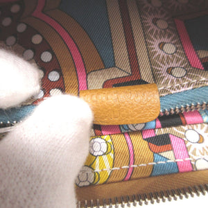 新品同様 エルメス アザップ コンパクト シルクイン B刻印(2023年製) エバーカラー シルク キャラメル キャメル コインケース 財布 1591【中古】HERMES