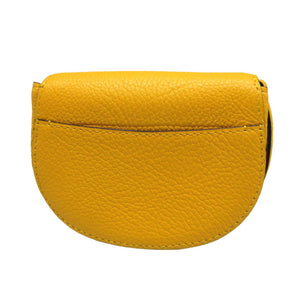 新品同様 デルヴォー レザー イエロー 黄 コインケース 財布 1676【中古】DELVAUX