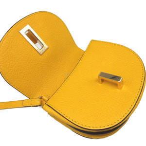 新品同様 デルヴォー レザー イエロー 黄 コインケース 財布 1676【中古】DELVAUX