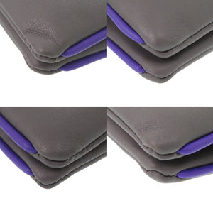 未使用 バリー HARVEY.MC 05 MULTICLOUD レザー グレー パープル オレンジ ショルダーバッグ 1699【中古】BALLY