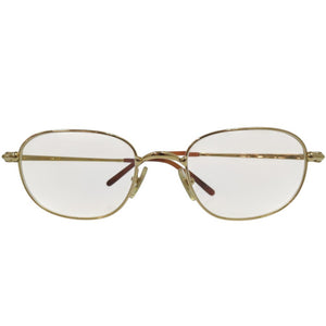 カルティエ ロゴ入り 眼鏡 メガネ アイウェア サングラス メタル ゴールド 1700【中古】CARTIER