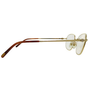 カルティエ ロゴ入り 眼鏡 メガネ アイウェア サングラス メタル ゴールド 1700【中古】CARTIER