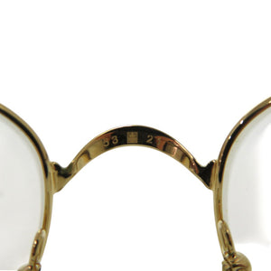 カルティエ ロゴ入り 眼鏡 メガネ アイウェア サングラス メタル ゴールド 1700【中古】CARTIER