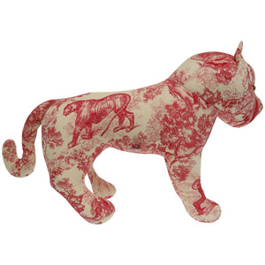 美品 ディオール ベビーディオール トワル ド ジュイ アニマル ぬいぐるみ ポリエステル レッド 1708【中古】Dior